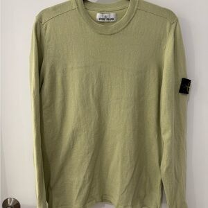 Stone Island Men's Olive Long Sleeve Tee